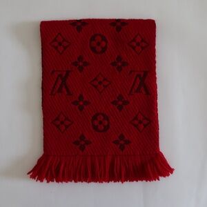 Louis Vuitton Red Logomania Scarf